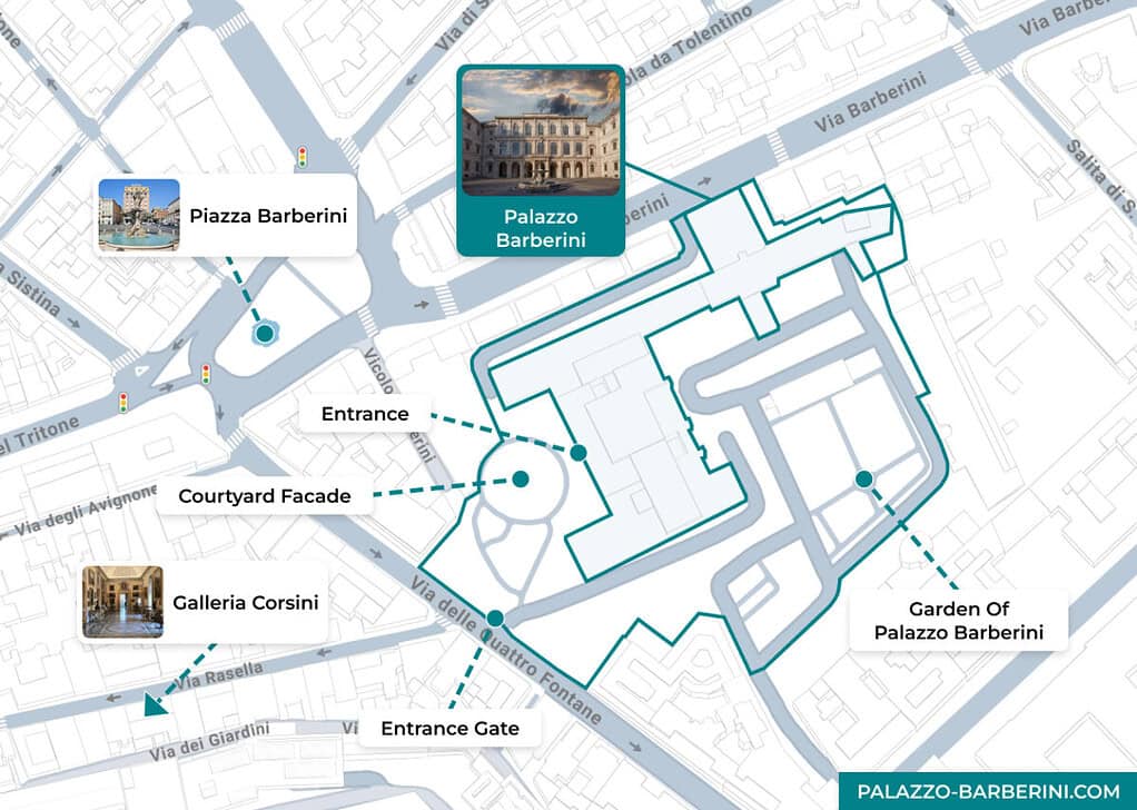 Palazzo Barberini Map